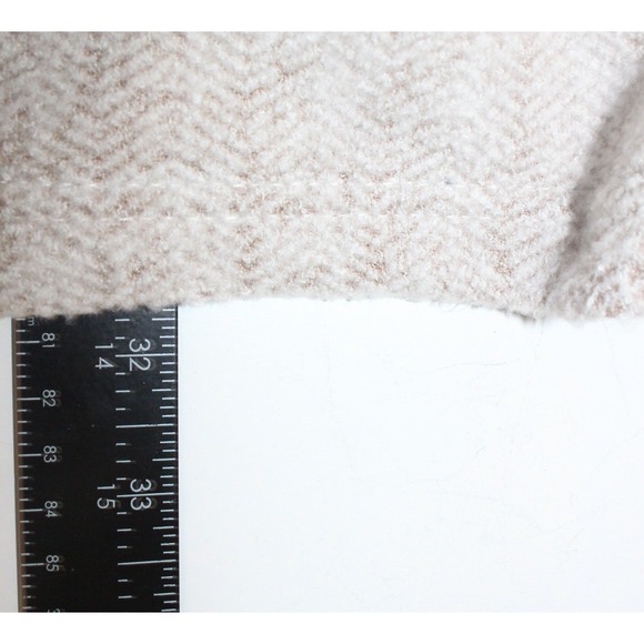 Properly Tied Upland Pullover Herringbone Snap Fleece XL Tan Cream - Picture 4 of 6